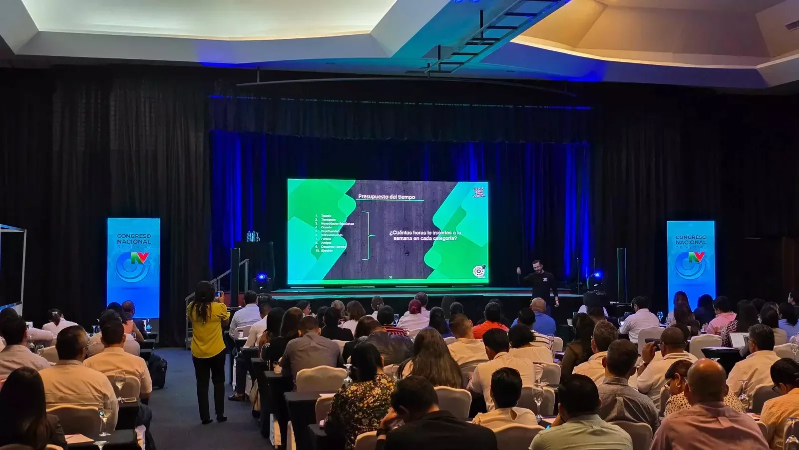 Audiovisual production for a conference